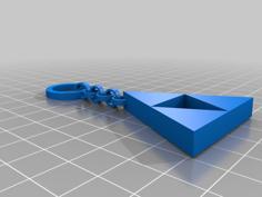 Tri-Force Keychain 3D Printer Model