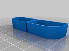 CORNER PANS For Watercolor Palettes – 1/2, 3/4, & Whole 3D Printer Model