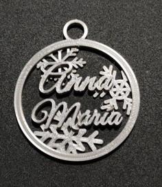 Adorno Bola De Navidad – Anna María 3D Printer Model