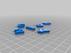 Hollow Dice Set 3D Printer Model