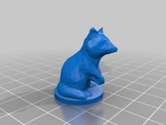 Raccoon Board Game Miniature With Base 3D Printer Model