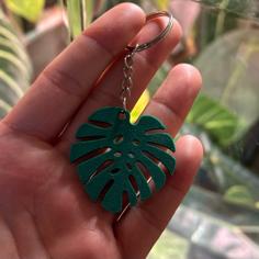 Monstera Keychain 3D Printer Model