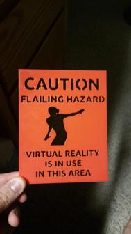 Flailing Hazard VR 3D Printer Model