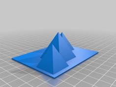 Pyramids Of Giza Low Poly 3D Printer Model