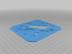 Unicorn Stencil 3D Printer Model