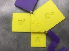 Simplified Pythagorean Proof With Labels 3D Printer Model