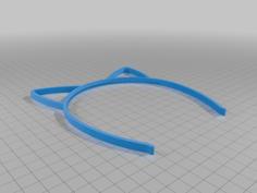 Parametric Cat Ears 3D Printer Model