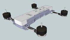 Folding Quadcopter WITH BOX! 3D Printer Model