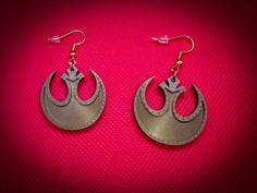 Star Wars Rebel Alliance Earrings 3D Printer Model