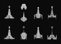 More FASA Klingon Ships: Star Trek Starship Parts Kit Expansion #4 3D Printer Model