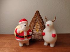 KUMATY : Santa & Reindeer 3D Printer Model