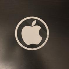 Apple Logo Coaster 3D Printer Model