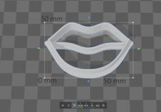 Lips Cookie Cutter 3D Printer Model