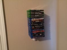 Blu Ray DVD Wall Rack/hanger 3D Printer Model