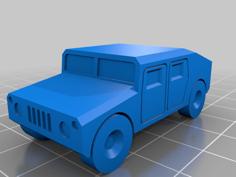 Humvee Vehicle (PRINT-IN-PLACE) 3D Printer Model