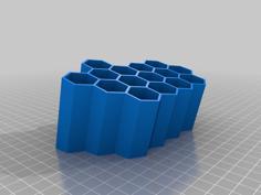 Pen Holder Honey Comb 3D Printer Model