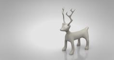 Antlered Creature Standing 3D Printer Model