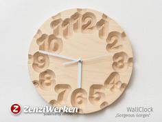 Laser Cut Clock Face “Gorgeous Gorges” Cnc