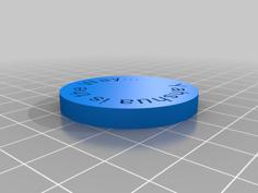 Yashua Is The Way Coin 3D Printer Model