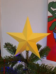 Christmas Tree Topper Star 3D Printer Model