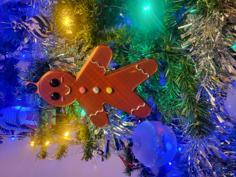 Gingerbread Man Bauble 3D Printer Model