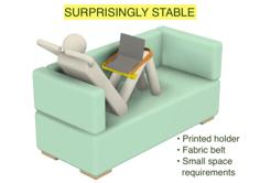 Laptop Holder For Use On Sofa 3D Printer Model