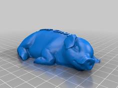 New Year Pig 2024 + Hungarian Version 3D Printer Model