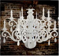 Laser Cut Chandelier Lamp