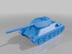 T-34-85 Medium Tank 3D Printer Model