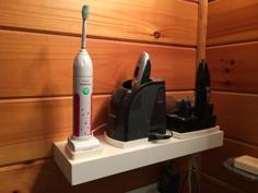 Beard Trimmer Station Holder For Shelf 3D Printer Model