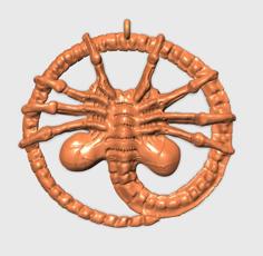 Facehugger Amulet 3D Printer Model