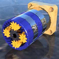 43.3:1 Compound Planetary Gearbox For Robotic Arm Project! 3D Printer Model