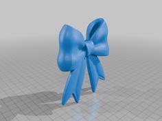 Christmas Decor Classic Bow Ornament For Holiday Decoration MineeForm FDM 3D Print STL File 3D Printer Model