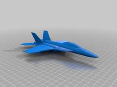 F-18 Hornet Fighter Jet 3D Printer Model