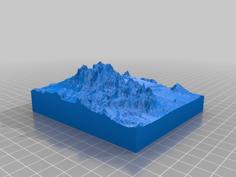 Map Of Big Bend Texas 3D Printer Model