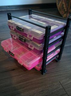 Snap Together Dollar Store Organizer Rack 3D Printer Model