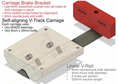 Nearly ENTIRELY Printed Linear Rail System 3D Printer Model