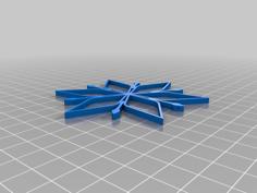 2 Color Snowflake 3D Printer Model