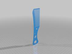 Neon Yellow Grip Comb 3D Printer Model