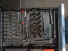 Socket Set Organizer 3D Printer Model