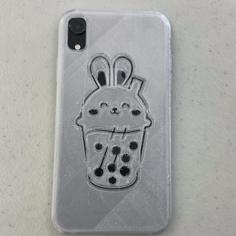 IPhone XR Case – Bubble Tea Bunny 3D Printer Model