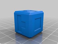 D6 Dice With Blank For Balance Tetris 3D Printer Model