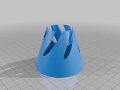 Spiral Cone Triple 3D Printer Model