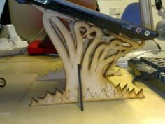 Laser Cut Kraken Laptop Stand