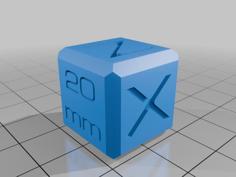 20mm Calibration Cube 3D Printer Model