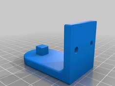 Square Peg Blind Bracket 3D Printer Model