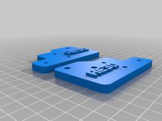 Y Axis Front Plates For HE3D 3D Printer Model