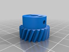 Extruder-small-gear+nuthole 3D Printer Model