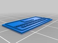 Hawkins National Laboratory Nameplate – Stranger Things 3D Printer Model