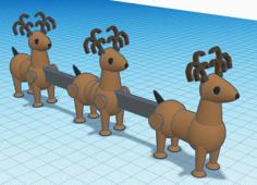 Reindeer Tinsel 3D Printer Model